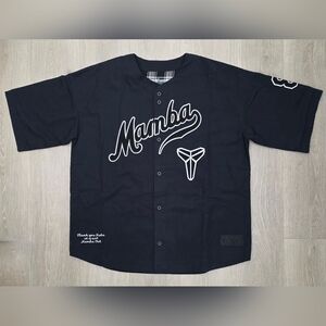 Nike Kobe Bryant Mamba Details Baseball Jersey IB0007-010 Mens Sz L NWT MSRP$150